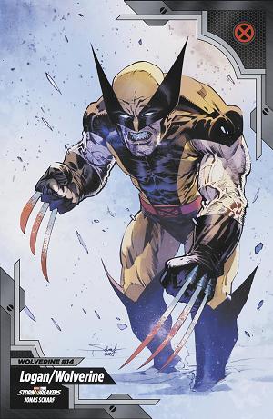 Wolverine #14 JONAS SCHARF X-MEN TRADING CARD VARIANT cover