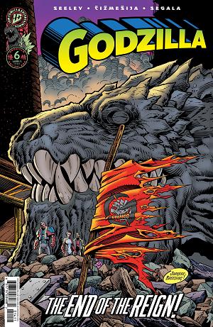 Godzilla Cover A (Cizmesija) #6 Variant D (Jurgens The Death of Superman Homage Variant) cover