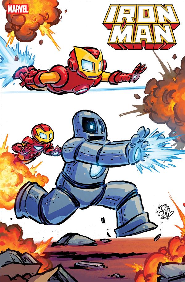 Iron Man #1 variant cover by Skottie Young