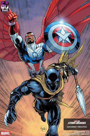 Avengers #35 LUCIANO VECCHIO BLACK PANTHER VARIANT cover