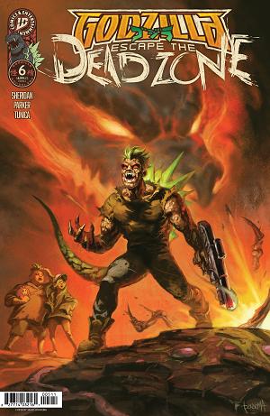 Godzilla: Escape The Deadzone Cover A (Tunica) #6 Variant B (Bousema) cover