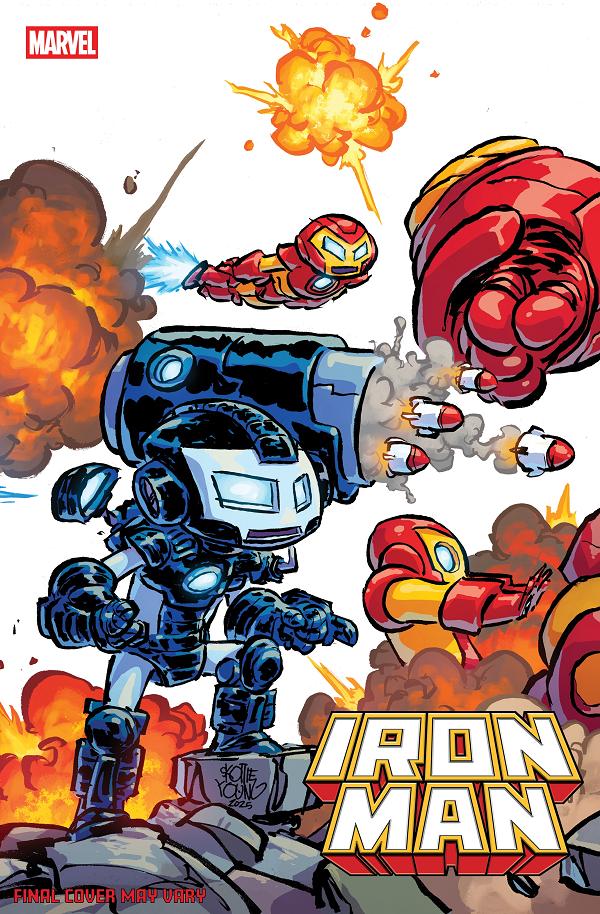 Iron Man #2 variant cover by Skottie Young