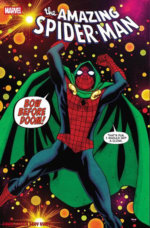 Amazing Spider-Man #23 MIKE MCKONE DOOM HOMAGE VARIANT [DS] cover