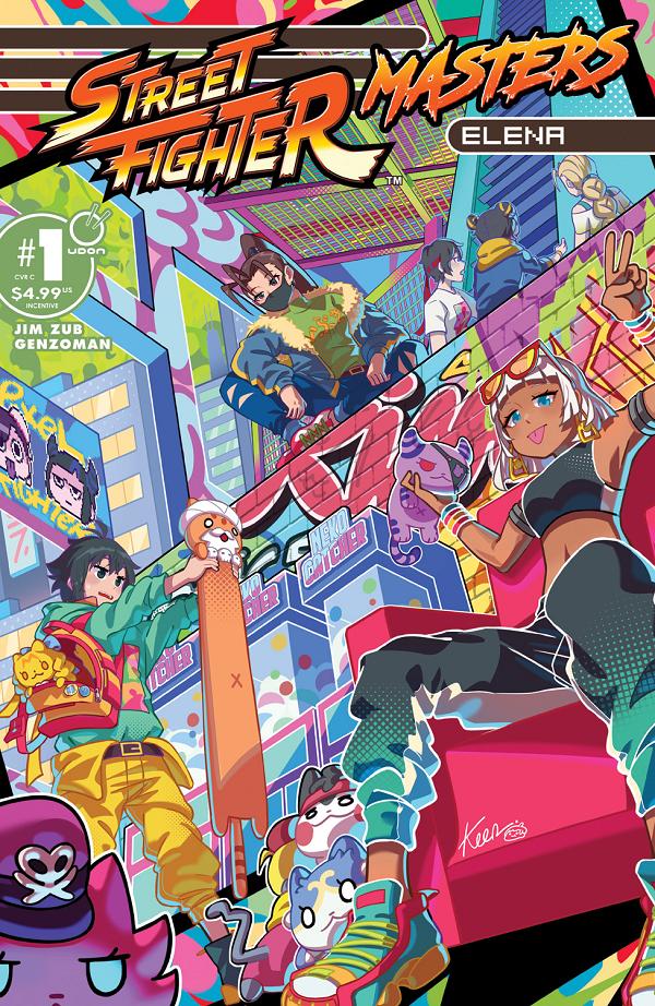 Street Fighter Masters Elena #1 variant cover by Keenbiscuit