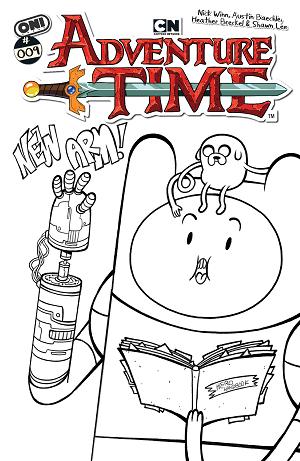 Adventure Time (2025) #9 CVR F CVR F INC 1:50 NICK WINN B&W cover