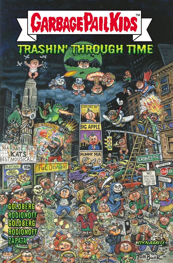 Garbage Pail Kids Trashin Through Time HC cover by Tom Bunk