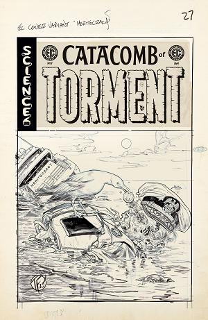 Ec Catacomb Of Torment #7 CVR D CVR D INC 1:20 TOM FOWLER B&W ARTIST EDITION cover