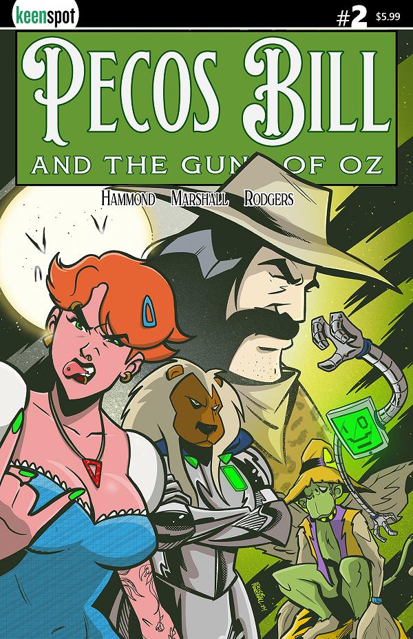 Pecos Bill & The Guns Of Oz #2 cover by Erick Marshall