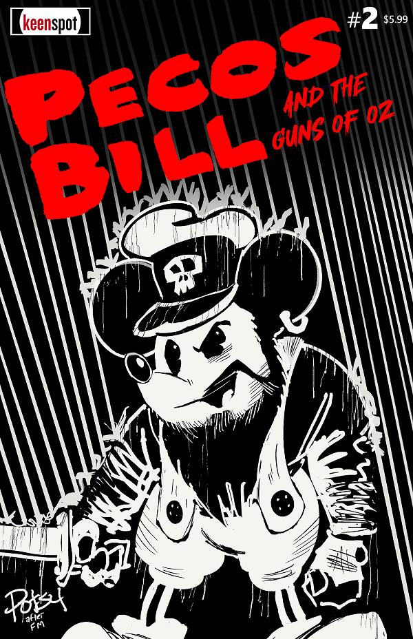 Pecos Bill & The Guns Of Oz #2 variant cover by Rob Potchak