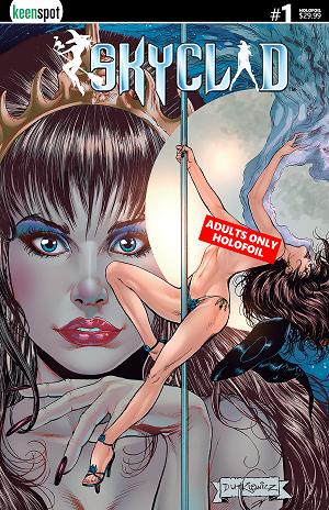 Skyclad #1 CVR B CVR B MICHAL DUTKIEWICZ HOLOFOIL ADULTS ONLY cover
