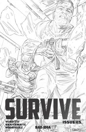 Survive #5 CVR C (OF 5) CVR C INC 1:20 DOUG BRAITHWAITE PENCILS cover