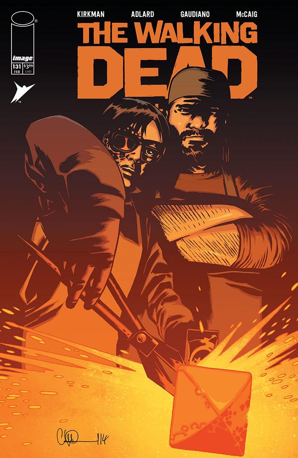 Walking Dead Deluxe #131 variant cover by Charlie Adlard
