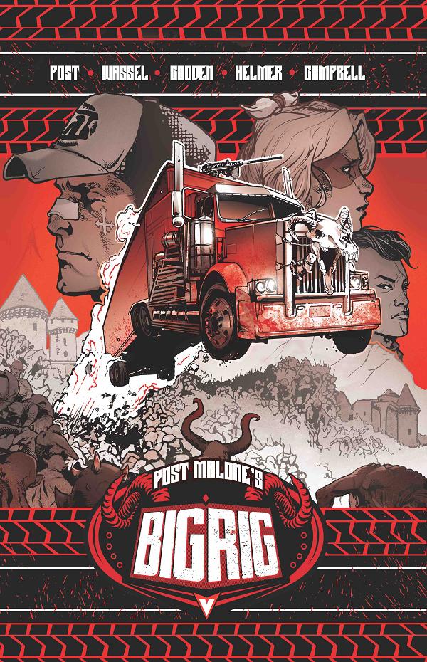 Post Malones Big Rig TP Vol 01 Direct Market Exclusive Cvr (Mr) cover by Nathan Gooden