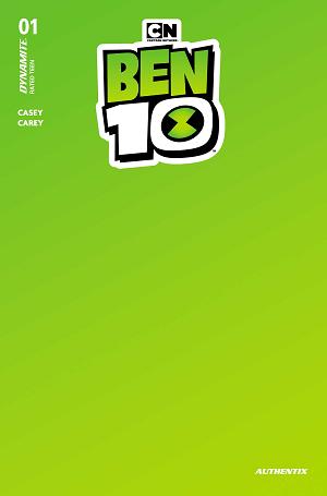 Ben 10 #1 CVR R CVR R GREEN BLANK AUTHENTIX cover