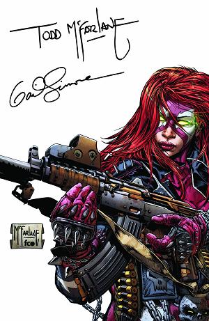 She-Spawn #1 CVR K (OF 5) CVR K INC 1:500 TODD MCFARLANE & GAIL SIMONE SIGNED cover