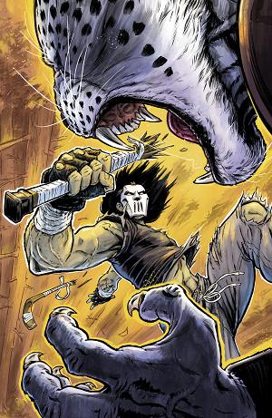 Teenage Mutant Ninja Turtles: Casey Jones Cover A (Nahuelpan) #6 Variant RI (25) (Galusha Full Art) [1:25] cover