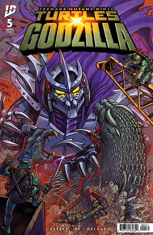 Teenage Mutant Ninja Turtles X Godzilla Cover A (Pe) #5 Variant C (Frank) cover
