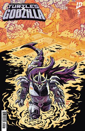 Teenage Mutant Ninja Turtles X Godzilla Cover A (Pe) #5 Variant B (Ba) cover