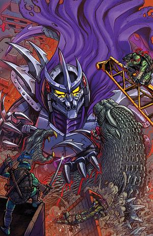 Teenage Mutant Ninja Turtles X Godzilla Cover A (Pe) #5 Variant RI (25) (Frank Full Art) [1:25] cover