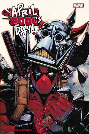 Deadpool: April Pool's Day #1 KEI ZAMA DEATH'S HEAD VARIANT cover