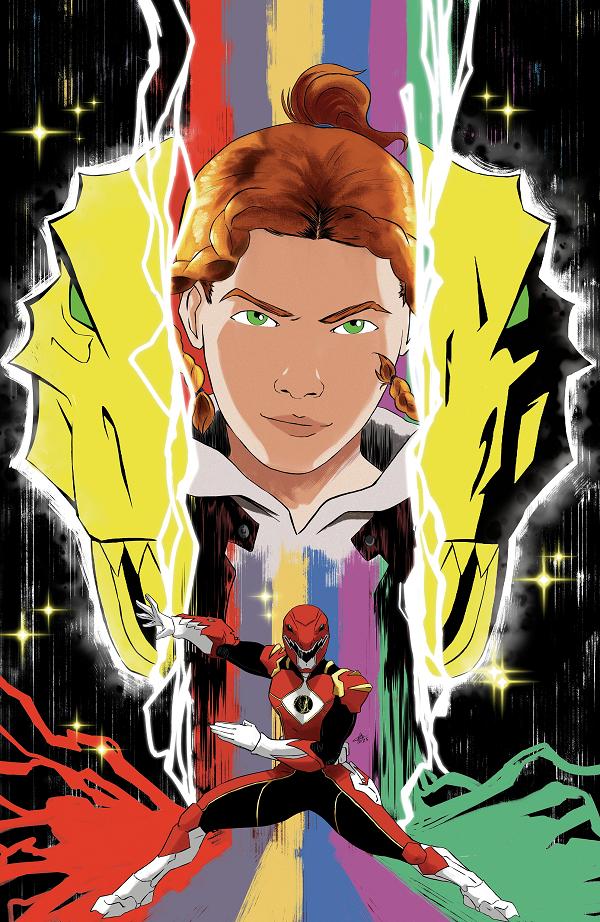 Power Rangers Prime A Main (Dressed, Griffith) #16 variant cover by Saly Lockheart