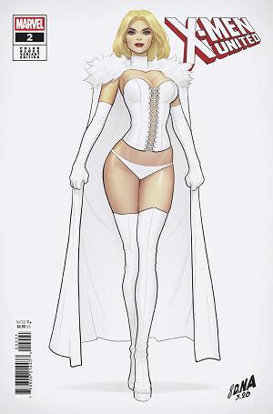 X-Men United #2 DAVID NAKAYAMA COLOR BLOCK WHITE VARIANT cover