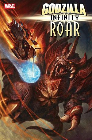 Godzilla: Infinity Roar #3 DAVE RAPOZA COSMIC VARIANT cover