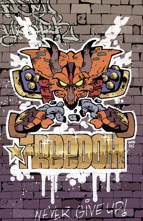 Tales Of The Teenage Mutant Ninja Turtles Cover A (Joyce) #5 Variant RI (25) (Lankry Mural Full Art) [1:25] cover