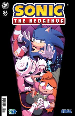 Sonic The Hedgehog Cover A (Rothlisberger) #86 Variant B (Waschk) cover
