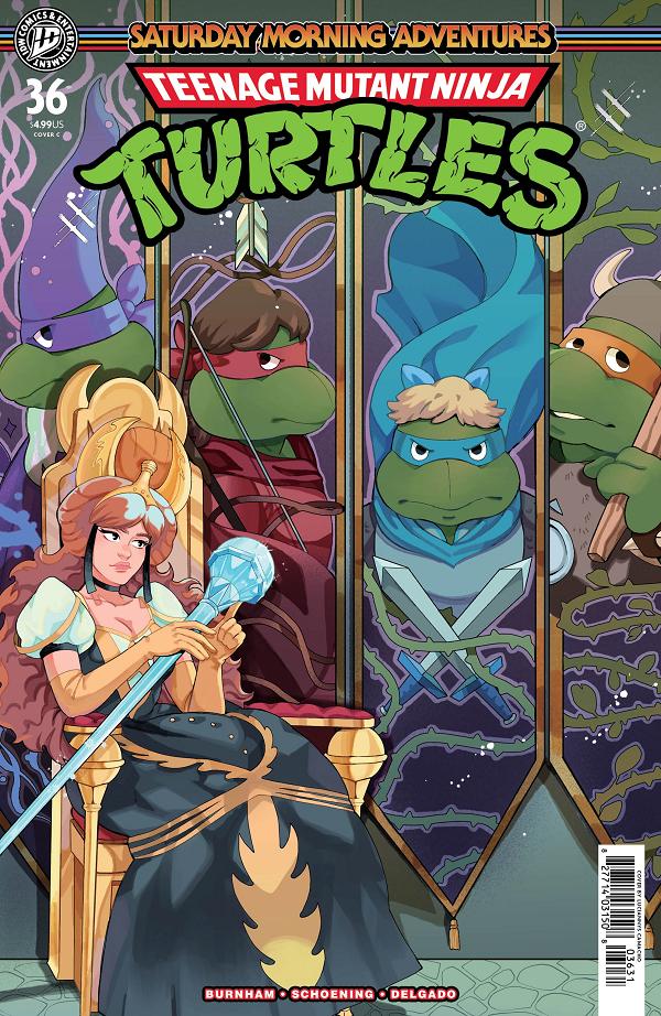 Teenage Mutant Ninja Turtles: Saturday Morning Adventures Cover A (Schoening) #36 variant cover by Luciannys Camacho