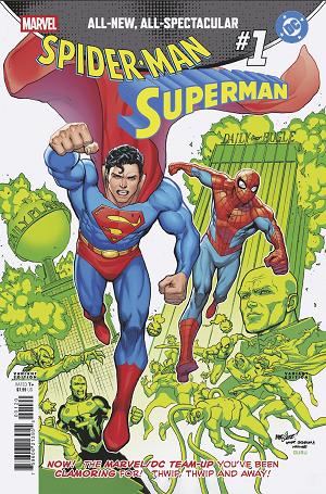 Marvel/Dc: Spider-Man/Superman #1 DAVID MARQUEZ HOMAGE VARIANT cover