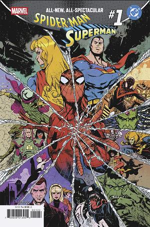Marvel/Dc: Spider-Man/Superman #1 SANFORD GREENE HOMAGE VARIANT cover