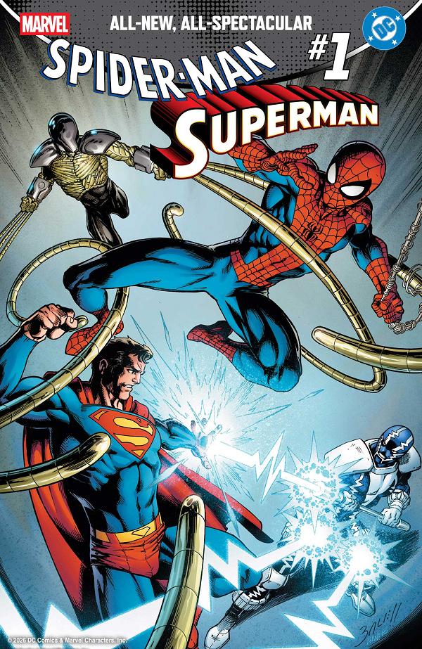 Marvel/Dc: Spider-Man/Superman #1 MARK BAGLEY FOIL VARIANT cover