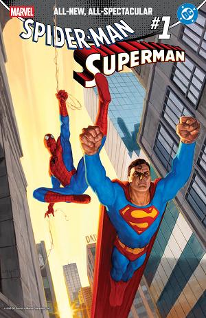 Marvel/Dc: Spider-Man/Superman #1 E.M. GIST VARIANT [1:25] cover