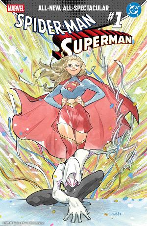 Marvel/Dc: Spider-Man/Superman #1 PEACH MOMOKO VARIANT cover