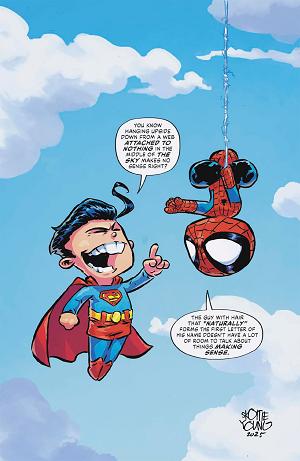 Marvel/Dc: Spider-Man/Superman #1 SKOTTIE YOUNG VIRGIN VARIANT cover