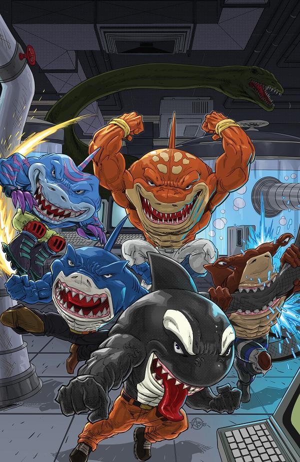 Street Sharks: Annual 2026 Cover A (Murphy) #1 variant cover by Ariel Medel