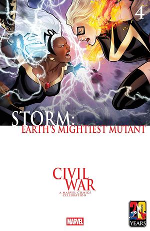 Storm: Earth's Mightiest Mutant #4 LUCAS WERNECK CIVIL WAR CELEBRATION VARIANT cover