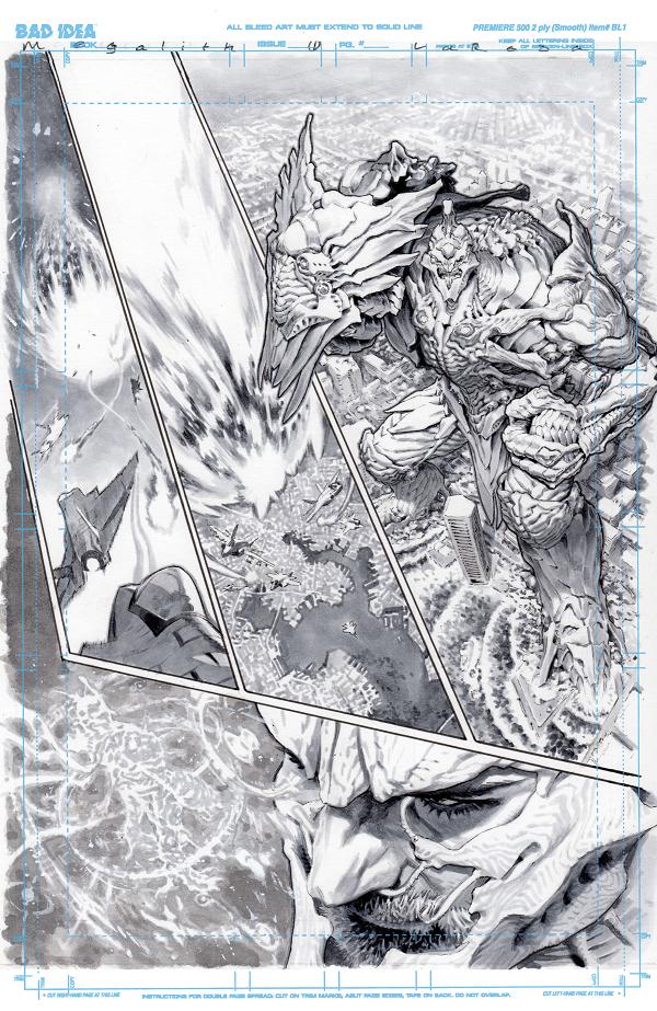 Olympus Saga Megalith #1 variant cover by Lewis LaRosa