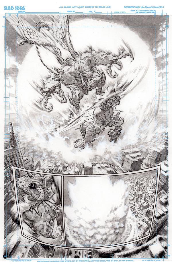 Olympus Saga Megalith #1 variant cover by Lewis LaRosa