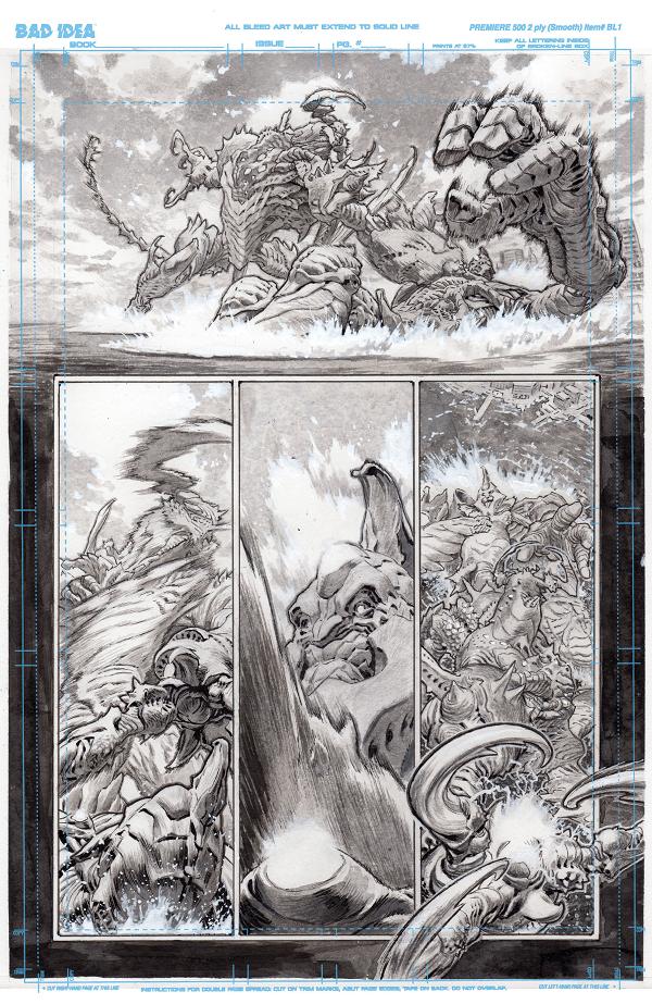 Olympus Saga Megalith #1 variant cover by Lewis LaRosa
