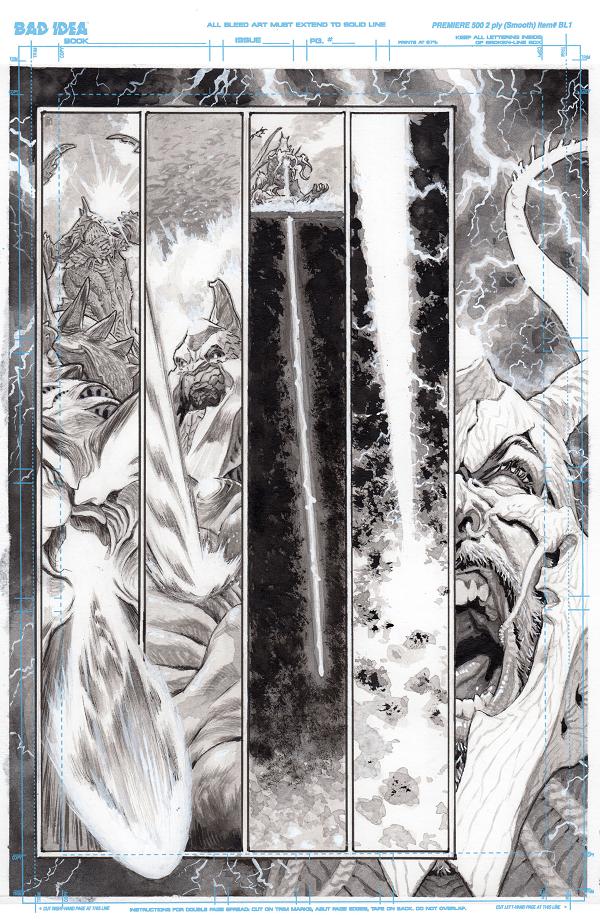 Olympus Saga Megalith #1 variant cover by Lewis LaRosa