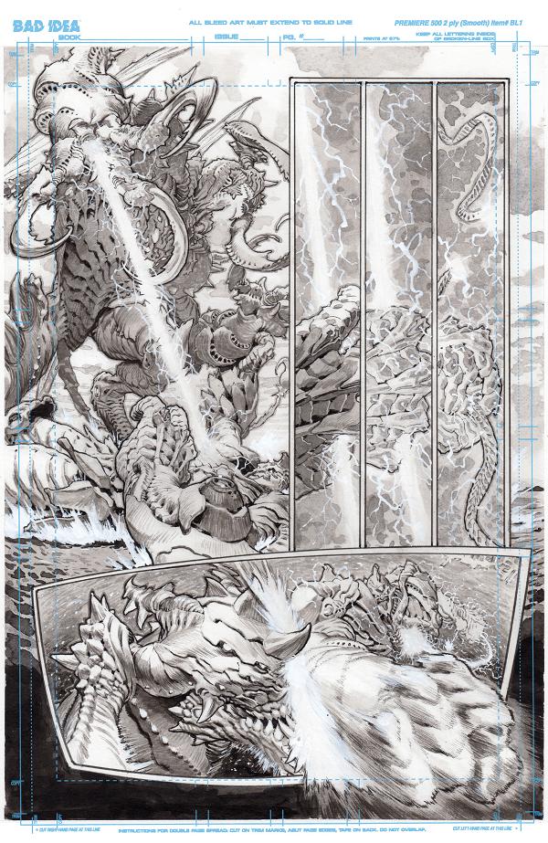 Olympus Saga Megalith #1 variant cover by Lewis LaRosa