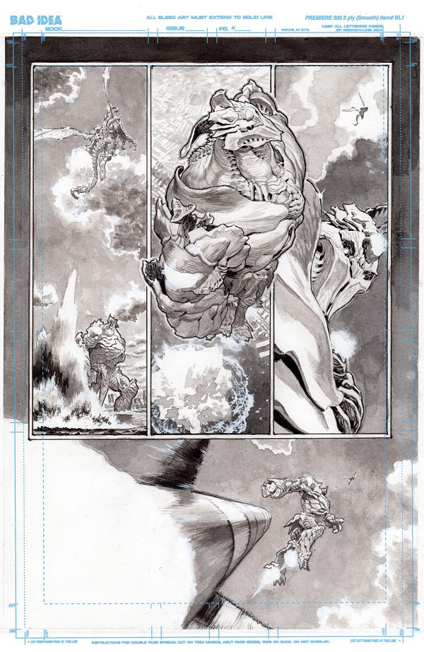 Olympus Saga Megalith #1 variant cover by Lewis LaRosa
