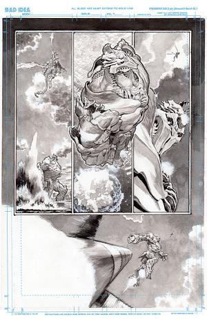 Olympus Saga Megalith #1 CVR N (OF 4) CVR N LEWIS LAROSA ORIGINAL ART EDITION 11 cover