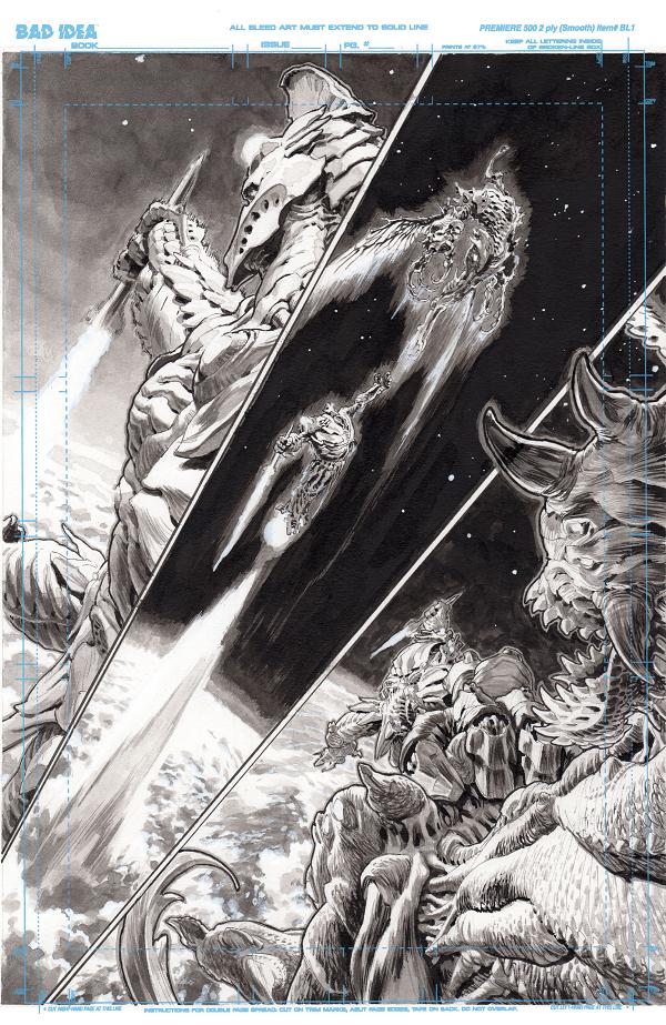 Olympus Saga Megalith #1 variant cover by Lewis LaRosa
