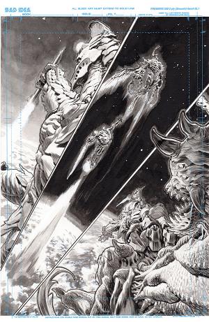Olympus Saga Megalith #1 CVR O (OF 4) CVR O LEWIS LAROSA ORIGINAL ART EDITION 12 cover
