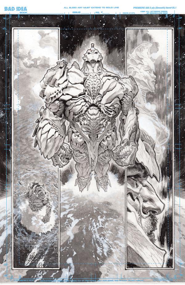 Olympus Saga Megalith #1 variant cover by Lewis LaRosa