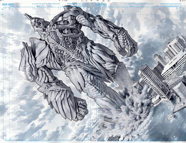 Olympus Saga Megalith #1 variant cover by Lewis LaRosa
