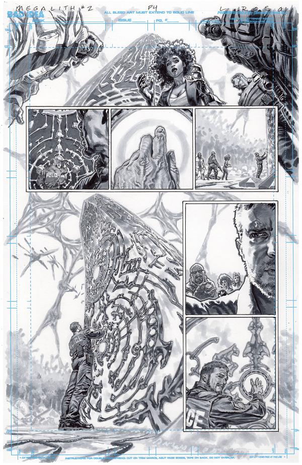 Olympus Saga Megalith #1 variant cover by Lewis LaRosa